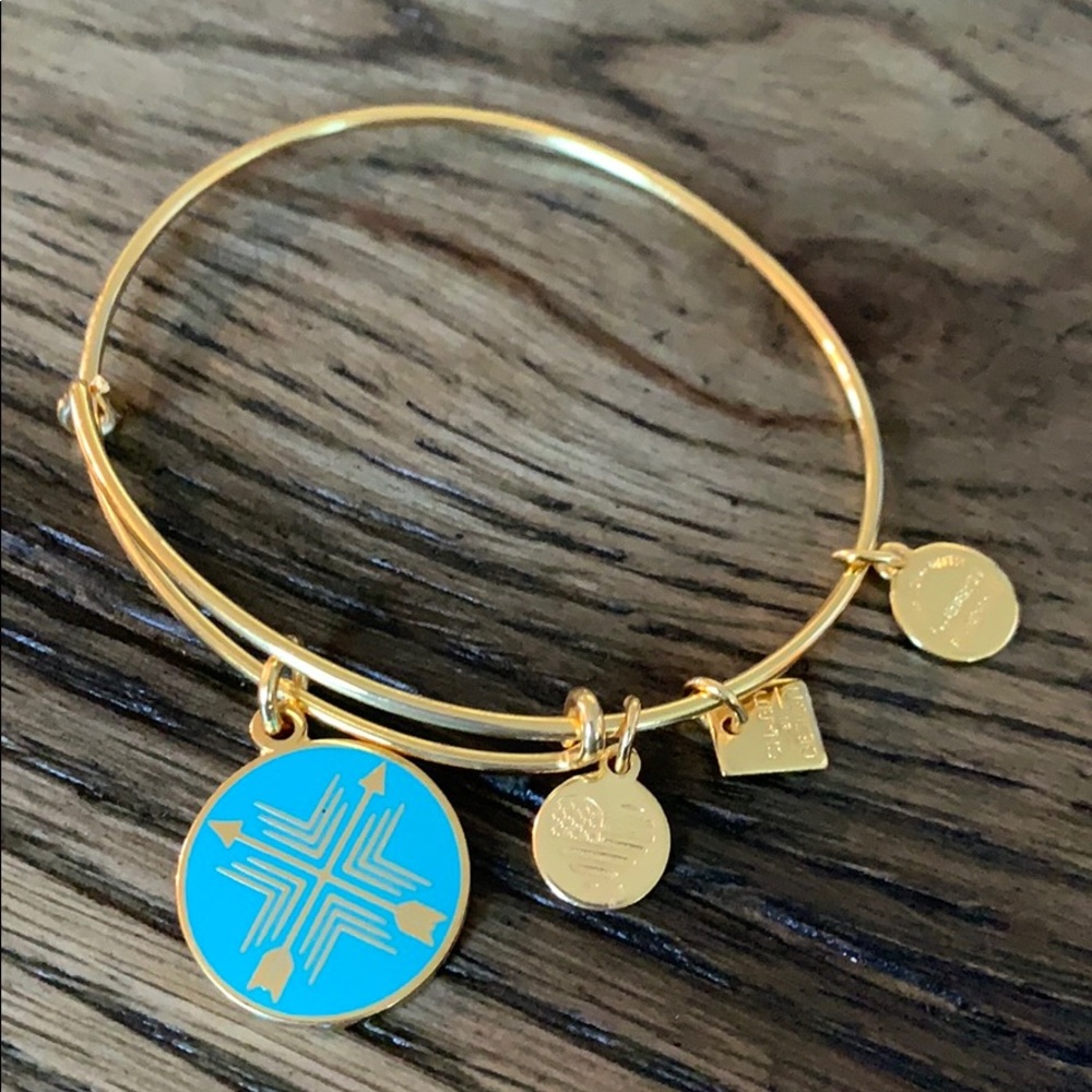 Alex and Ani Gold Bracelet. BOND. DIRECTION. UNION